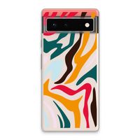 Colored Zebra: Google Pixel 6 Transparant Hoesje