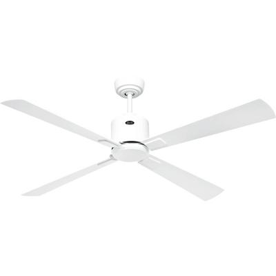 CasaFan ECO NEO III 132 WE-WE/LG WiFi Flügel Weiß/Lichtgrau Plafondventilator Wit Met afstandsbediening, Timer, Met wintermodus, Bediening via App