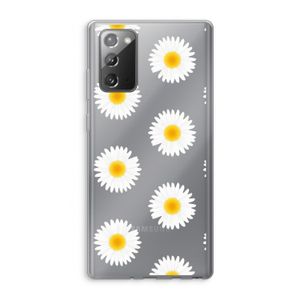 Margrietjes: Samsung Galaxy Note 20 / Note 20 5G Transparant Hoesje