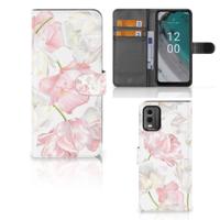 Nokia C32 Hoesje Lovely Flowers | Portemonnee hoesje