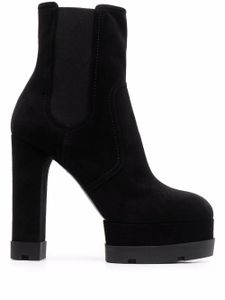 Casadei bottines Nancy en daim - Noir