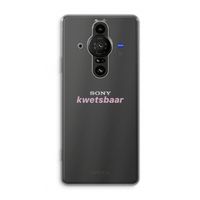 kwetsbaar: Sony Xperia Pro-I Transparant Hoesje