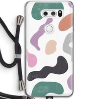 Memphis Shapes: LG V30 Transparant Hoesje met koord