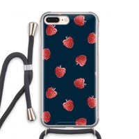Framboosjes: iPhone 7 PLUS Transparant Hoesje met koord