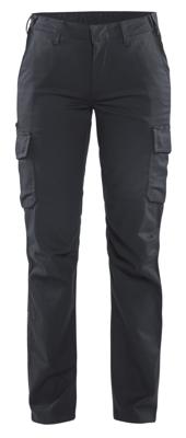Blåkläder Dames industrie werkbroek stretch/elastiek 71441832 | Medium Grijs/Zwart | Maat 42 - 7330509763209
