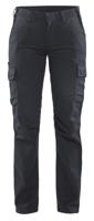 Blåkläder Dames industrie werkbroek stretch/elastiek 71441832 | Medium Grijs/Zwart | Maat 44 - 7330509763216