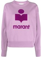 MARANT ÉTOILE sweat Mobyli à logo strassé - Violet