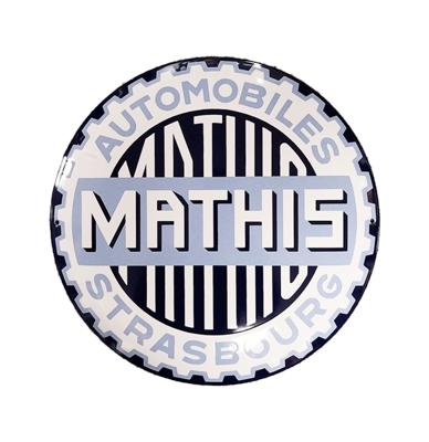 Mathis Automobiles Emaille Bord - Ø40cm