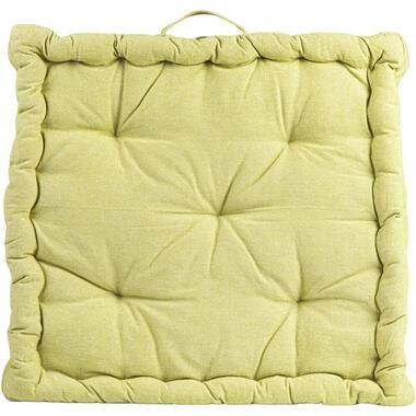 Matraskussen Mika - lime - 45x45 cm - Leen Bakker