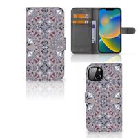 iPhone 14 Plus | Bookcase | Flower Tiles