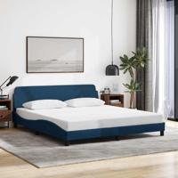 Bedframe met hoofdeinde "Dover" 180x200 cm stof blauw