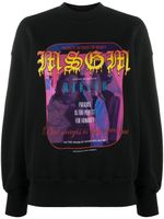 MSGM sweat à imprimé graphique - Noir