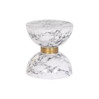 Bijzettafel DKD Home Decor Wit Ijzer 33 x 33 x 35 cm