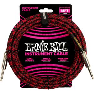 Ernie Ball 6396 braided instrument cable rood 5.5 m