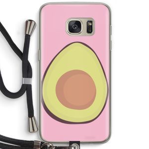 Avocado: Samsung Galaxy S7 Transparant Hoesje met koord