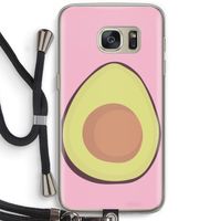 Avocado: Samsung Galaxy S7 Transparant Hoesje met koord