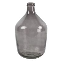Countryfield Vaas - grijs transparant - glas - XL fles vorm - D23 x H38 cm