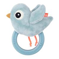 Done By Deer rammelaar met koord birdee blauw