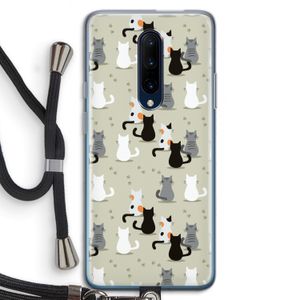 Katten: OnePlus 7 Pro Transparant Hoesje met koord