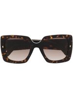 DSQUARED2 EYEWEAR lunettes de soleil à effet écailles de tortue - Marron