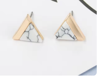 Oorbellen Marmer Goudkleurig - Sieraden - Spiritueelboek.nl
