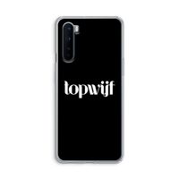 Topwijf Zwart: OnePlus Nord Transparant Hoesje