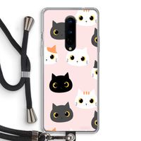Katten: OnePlus 8 Transparant Hoesje met koord