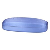 Blauwe harde brillenkoker 15,5 cm   -