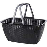 Excellent Houseware Mand met handvaten antraciet