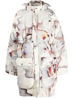 Henrik Vibskov padded drawstring-hooded parka coat - Tons neutres - thumbnail