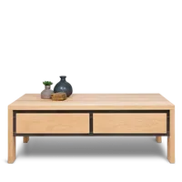 Salontafel (125x70cm - met laden) Tahoma - Nature White - thumbnail