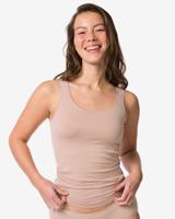 HEMA Dameshemd naadloos micro beige (beige)