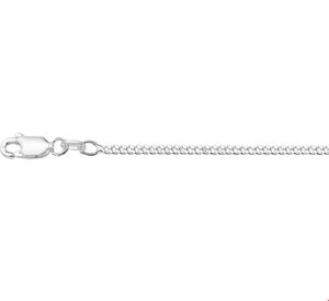 Ketting Gourmetschakel zilver 2,2 mm 80 cm