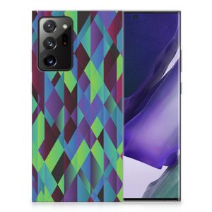 Samsung Galaxy Note20 Ultra TPU Hoesje Abstract Green Blue