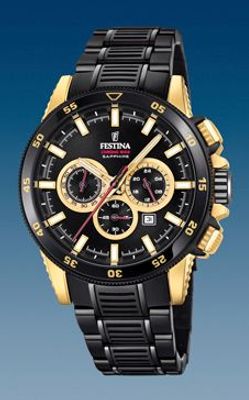 Horlogeband Festina F20354-A Staal Zwart 24mm