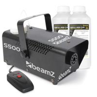BeamZ S500 metalen rookmachine met 2 liter rookvloeistof - 500W