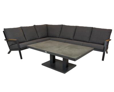 Qopps Avios loungebank met Gooks in hoogte verstelbare tafel