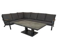 Qopps Avios loungebank met Gooks in hoogte verstelbare tafel