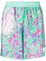 Stella McCartney x Ed Curtis short à motif abstrait - Vert - thumbnail