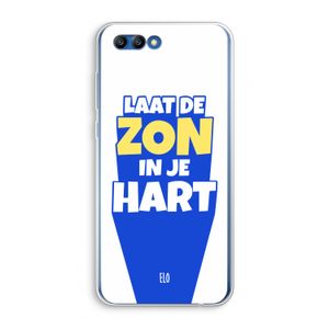 Laat de zon in je hart: Honor 10 Transparant Hoesje