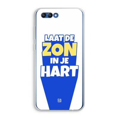 Laat de zon in je hart: Honor 10 Transparant Hoesje