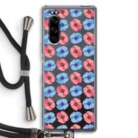 Klaproosjes: Sony Xperia 5 Transparant Hoesje met koord