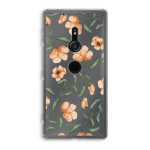 Peachy flowers: Sony Xperia XZ2 Transparant Hoesje