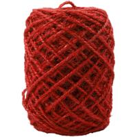 Creativ Company Natuurlijk hennep, dikte 1-2 mm, rood, 150 m/ 1 rol