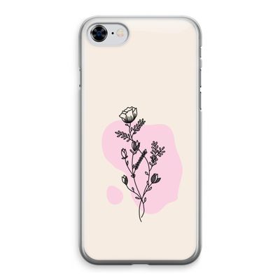 Roses are red: iPhone 8 Transparant Hoesje