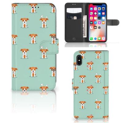 Apple iPhone Xs Max | Telefoonhoesje | Met pasjeshouder | Pups Apple iPhone Xs Max | Telefoonhoesje | Met pasjeshouder | Pups