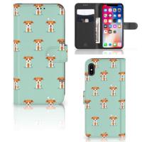 Apple iPhone Xs Max | Telefoonhoesje | Met pasjeshouder | Pups