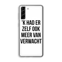 Meer verwacht: Samsung Galaxy S21 Plus Transparant Hoesje