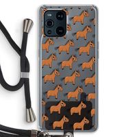 Pony: Oppo Find X3 Transparant Hoesje met koord