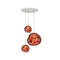 Tom Dixon Melt LED Trio Round Hanglamp - Koper